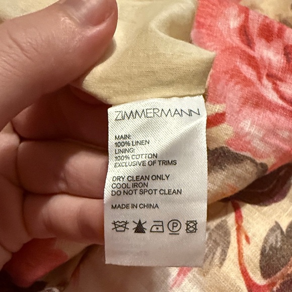 Zimmermann Floral Midi Dress Size 1 - Picture 7 of 7
